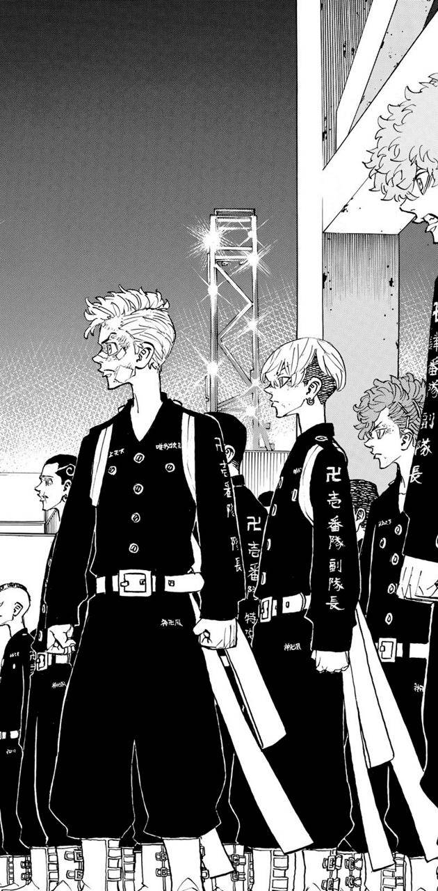 Tokyo Revengers Gang Standing Together Wallpaper