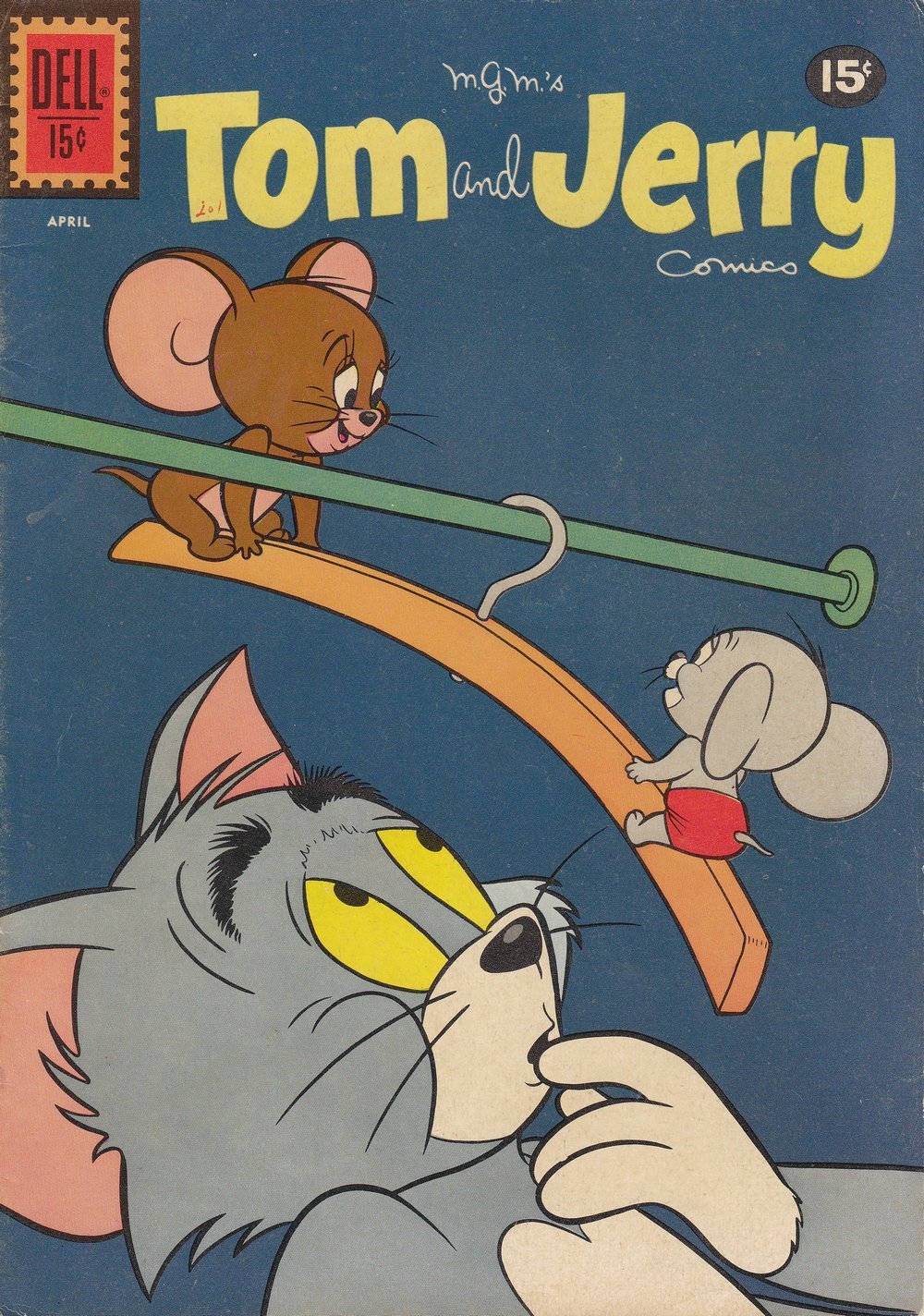 Tom And Jerry Cute Hanger Wallpaper