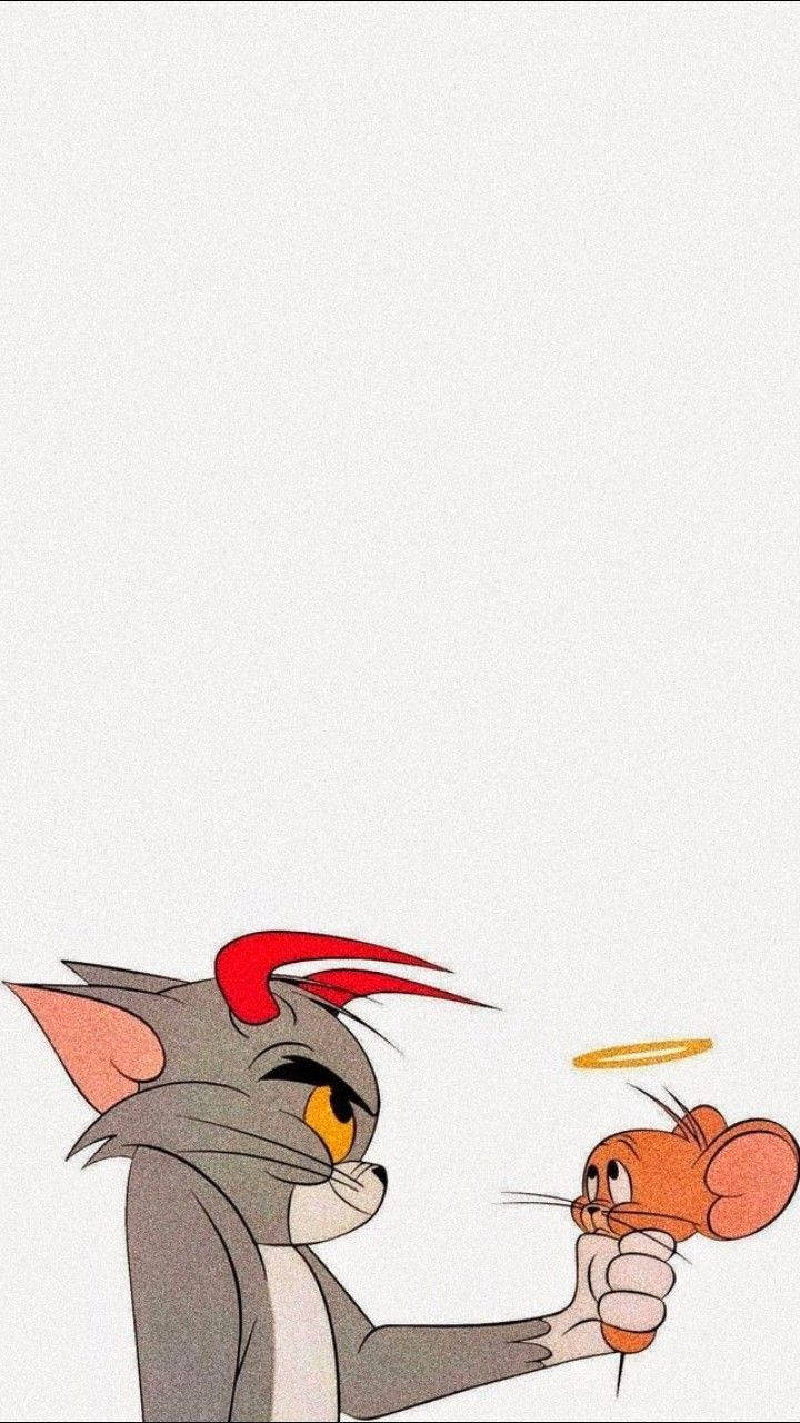 Tom And Jerry Cute Morals Wallpaper