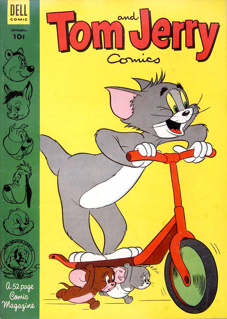 Tom And Jerry Cute Scooter Wallpaper