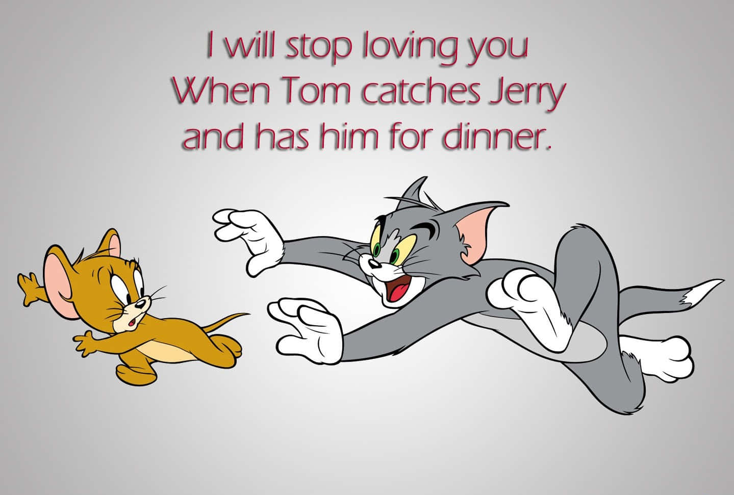 Tom And Jerry Having A Time Of Their Lives In A Hilarious Moment Wallpaper