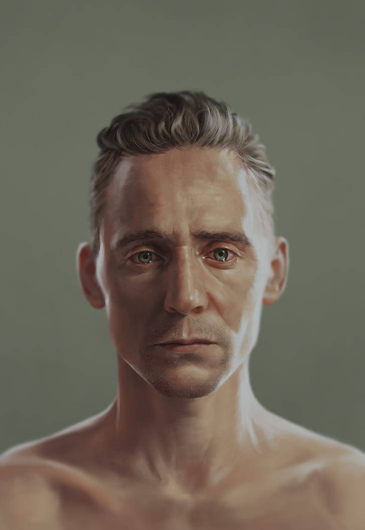 Tom Hiddleston Painting Wallpaper
