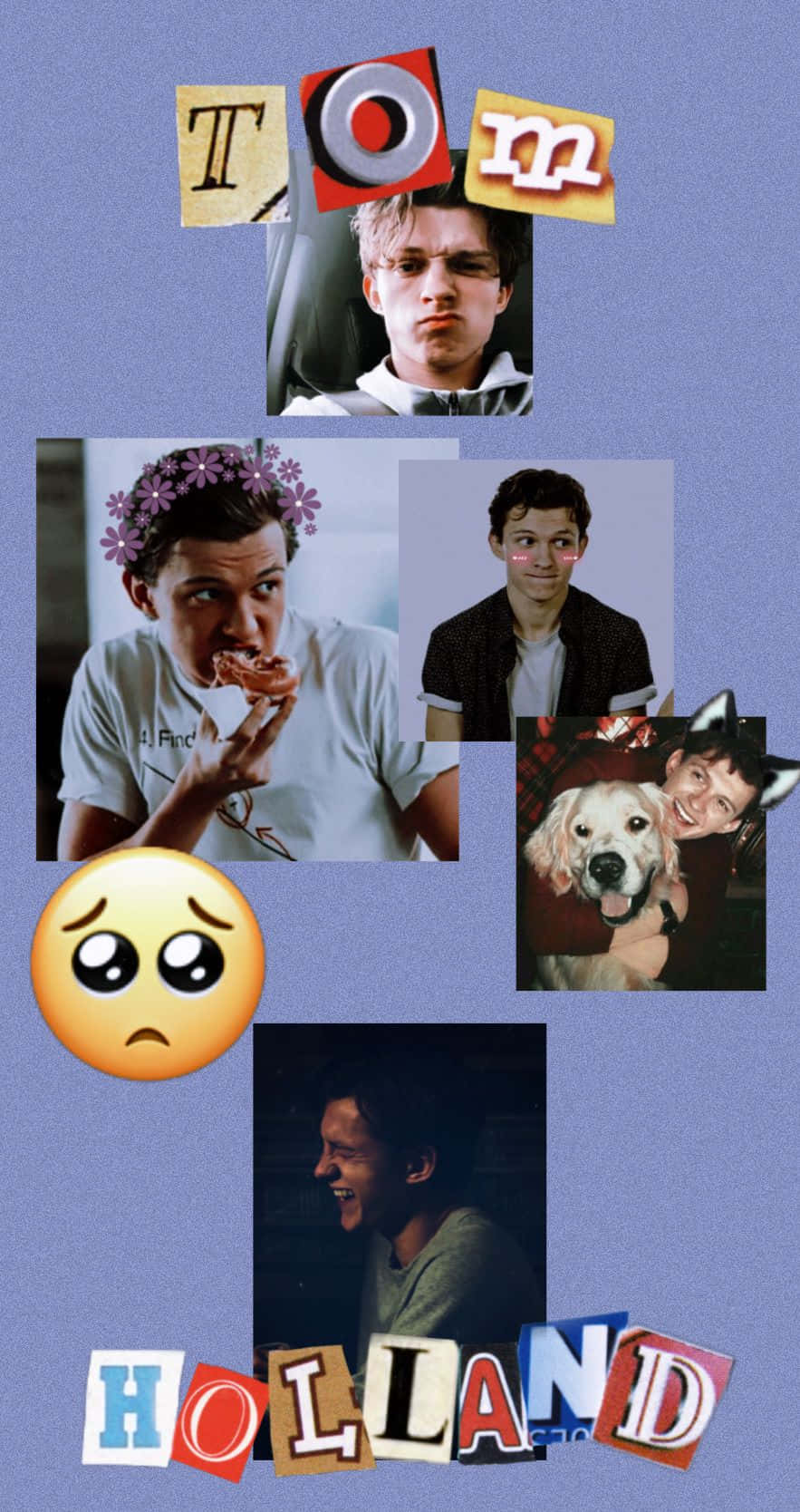 Tom Holland Aesthetic Preppy Wallpaper