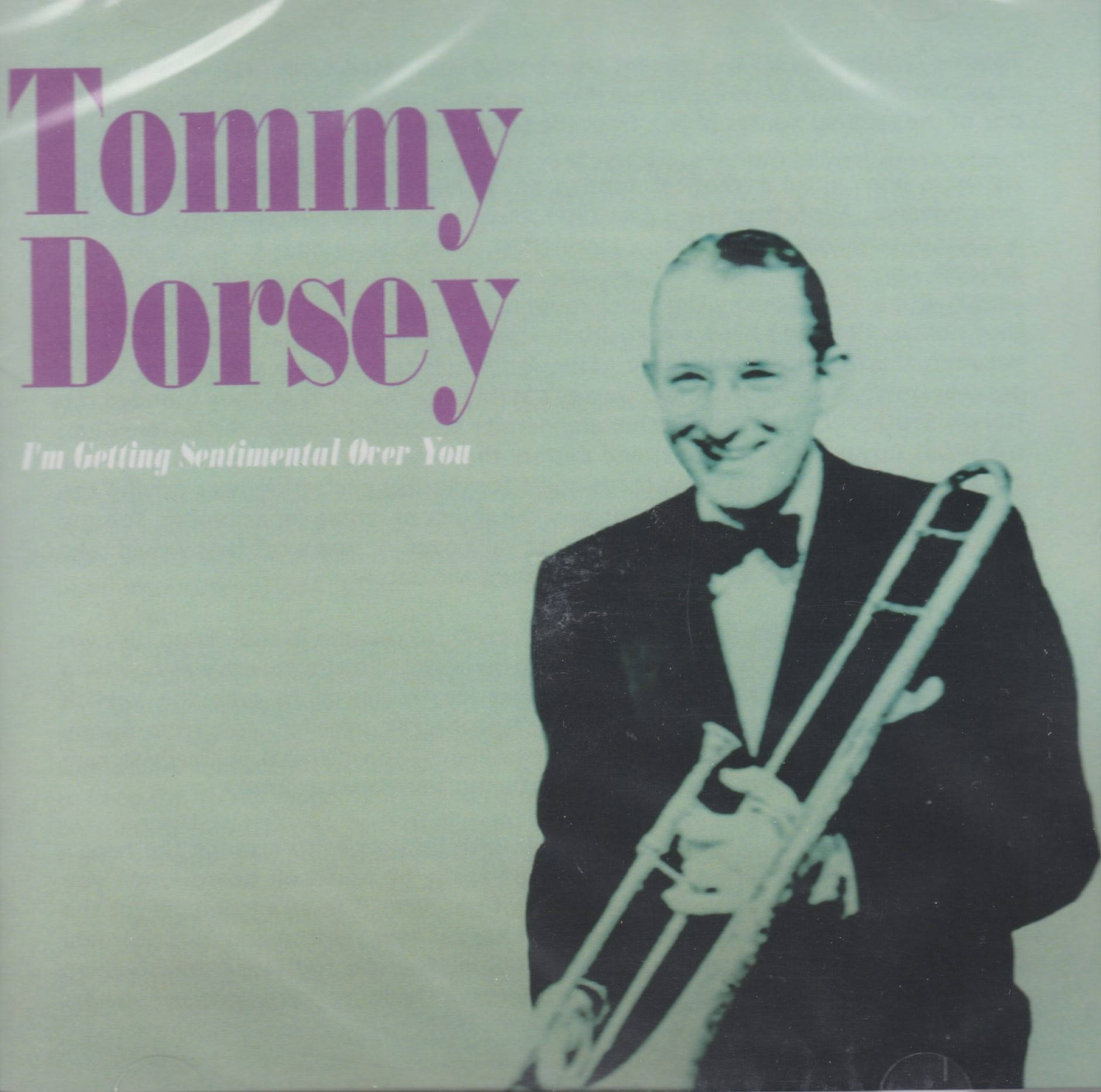 Tommy Dorsey Playing Trumpet In Black And White Wallpaper