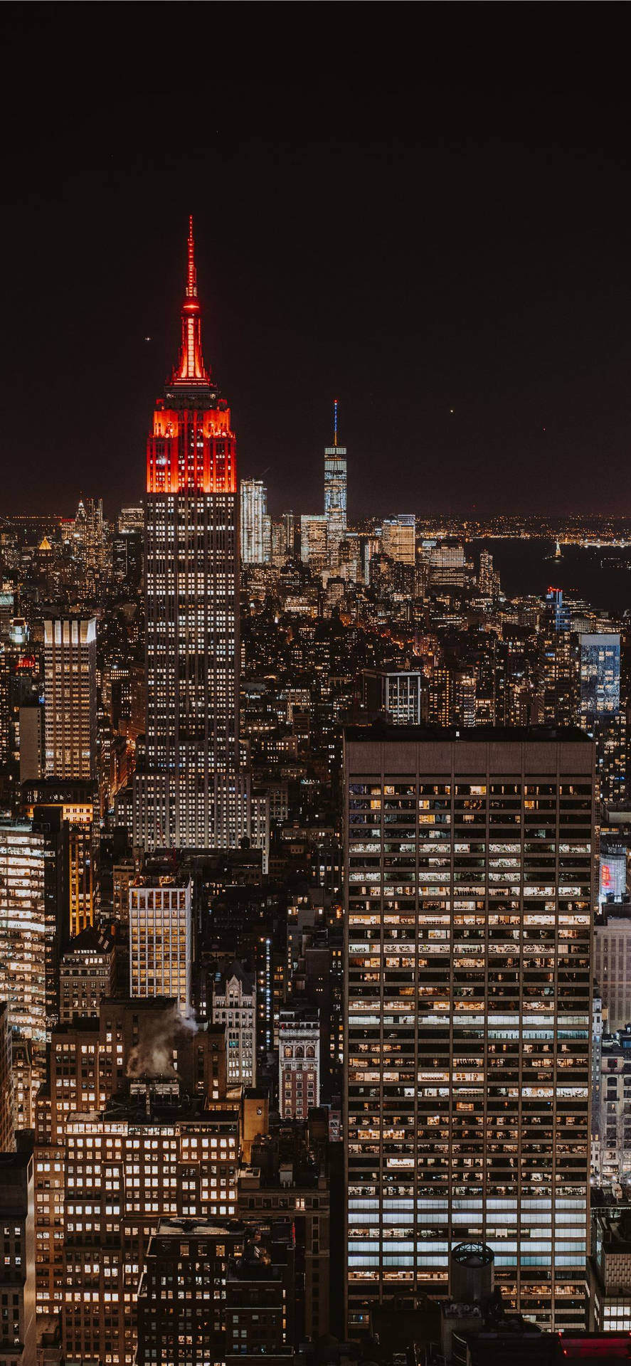 Top Of The Rock Observation Deck Nyc Phone Display Wallpaper