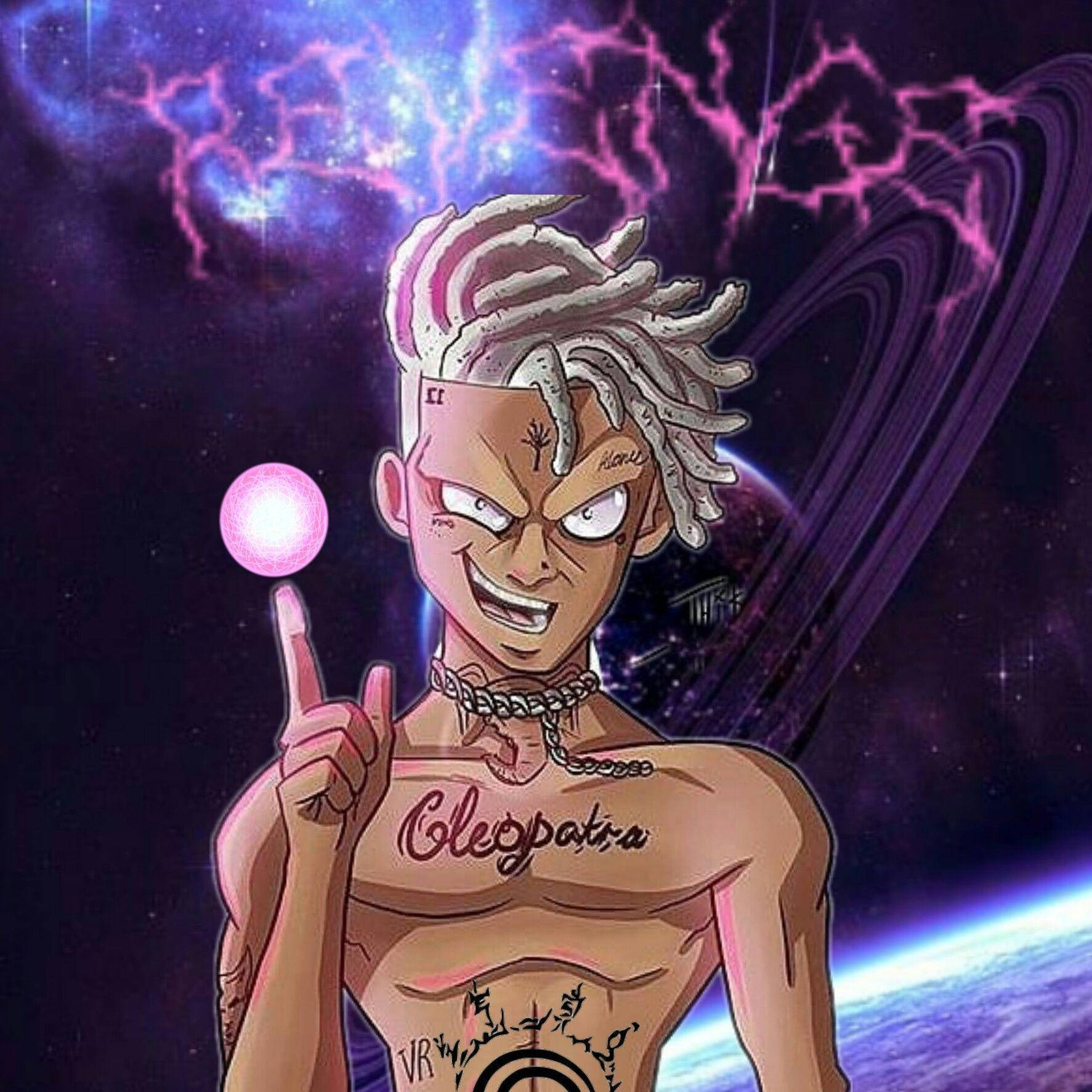 Topless Xxxtentacion Cartoon Wallpaper