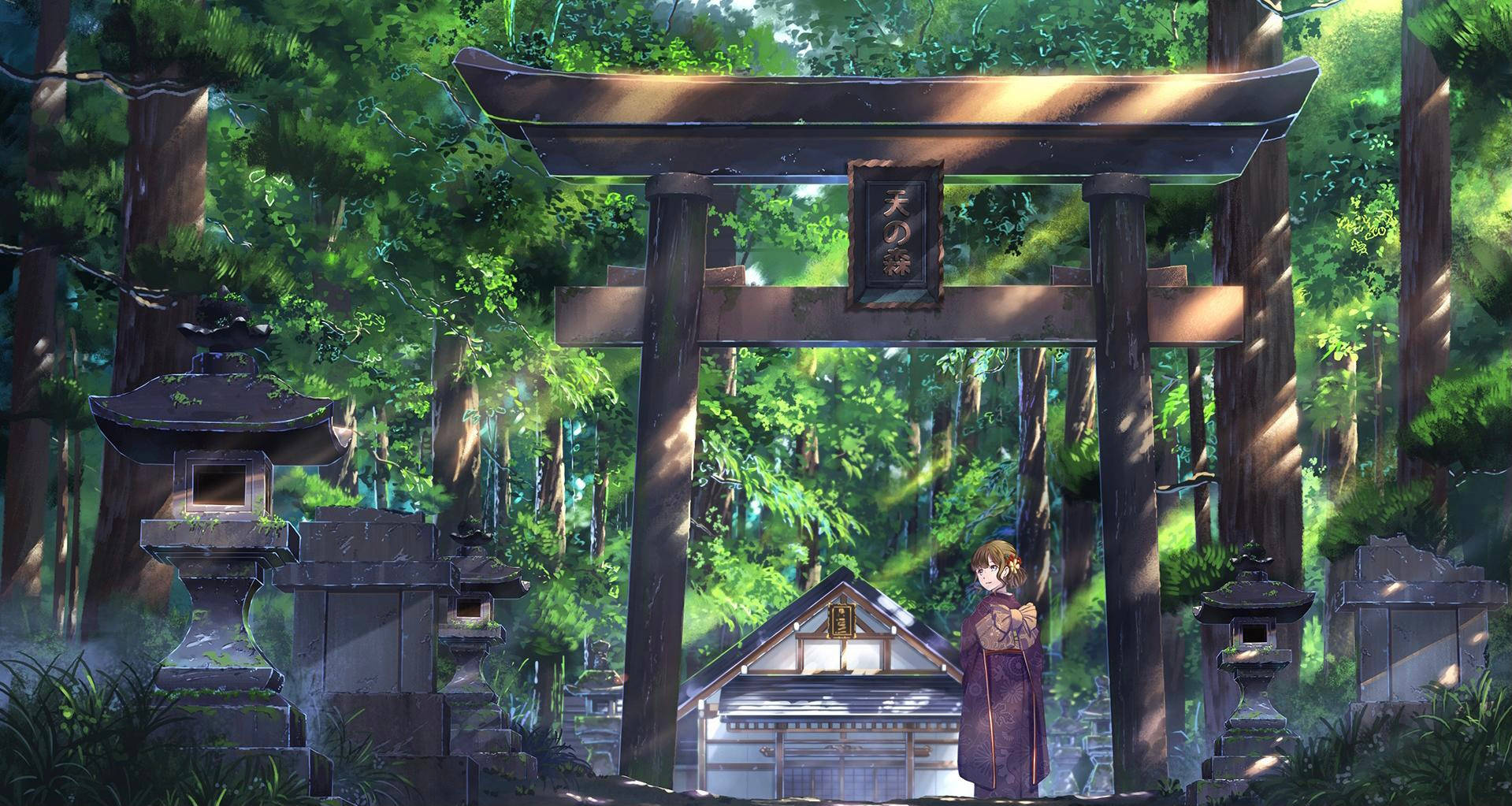 Torii Gate Anime Wallpaper