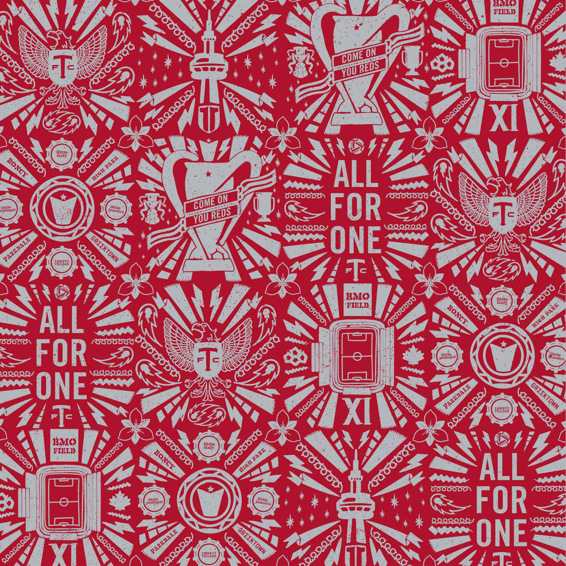 Toronto Fc All For One Poster Wallpaper