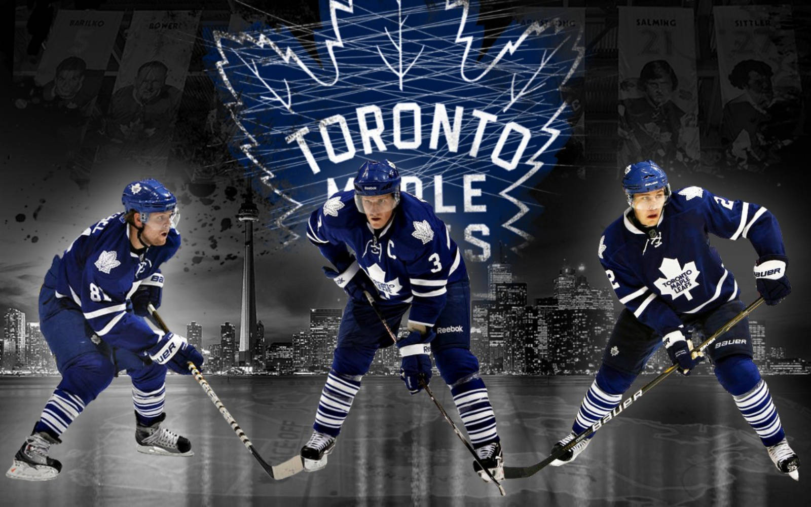 Toronto Maple Leafs Players In Toronto Bay Wallpaper