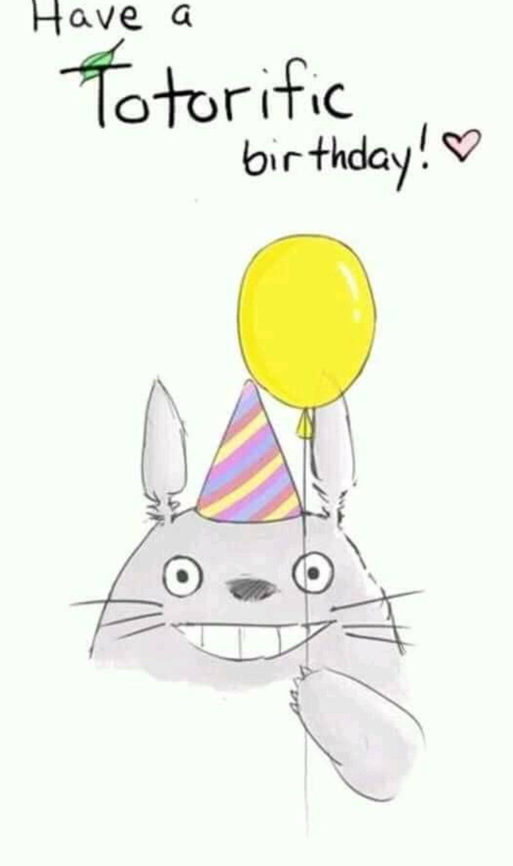 Totoro Greeting Me For My Birthday Wallpaper