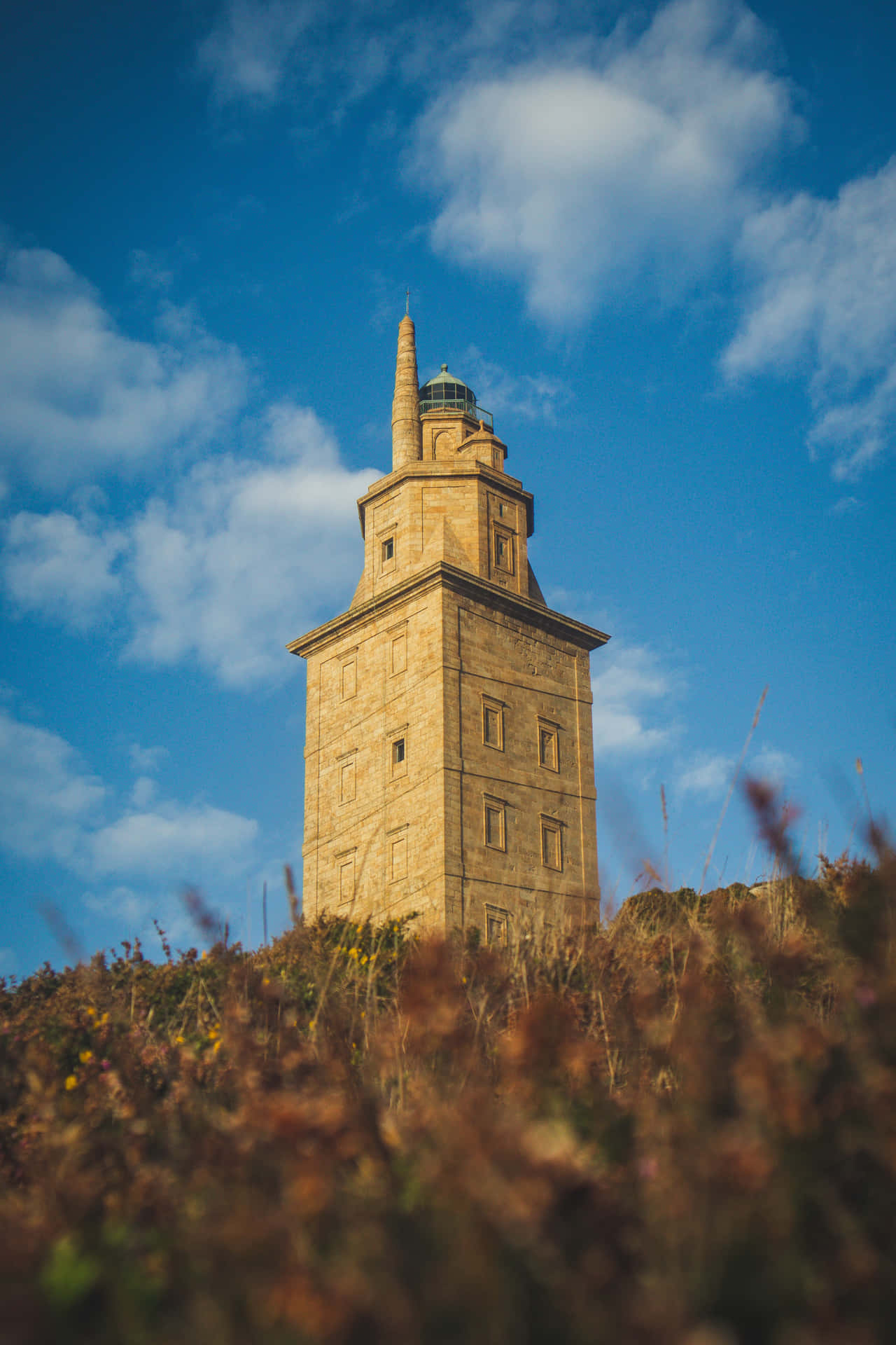 Tower Of Hercules Phone Wallpaper