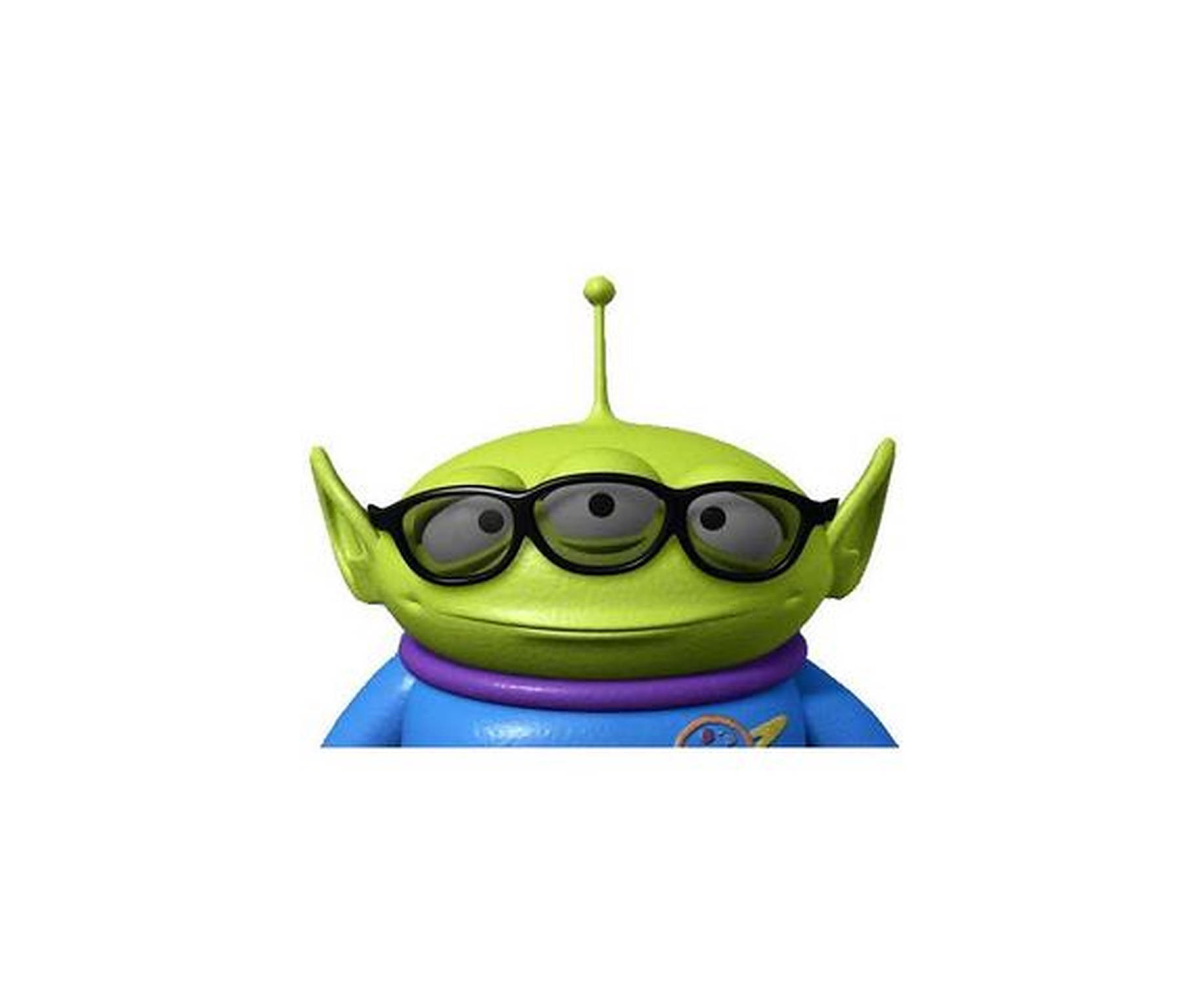 Toy Story Alien Wearing Glasses Wallpaper