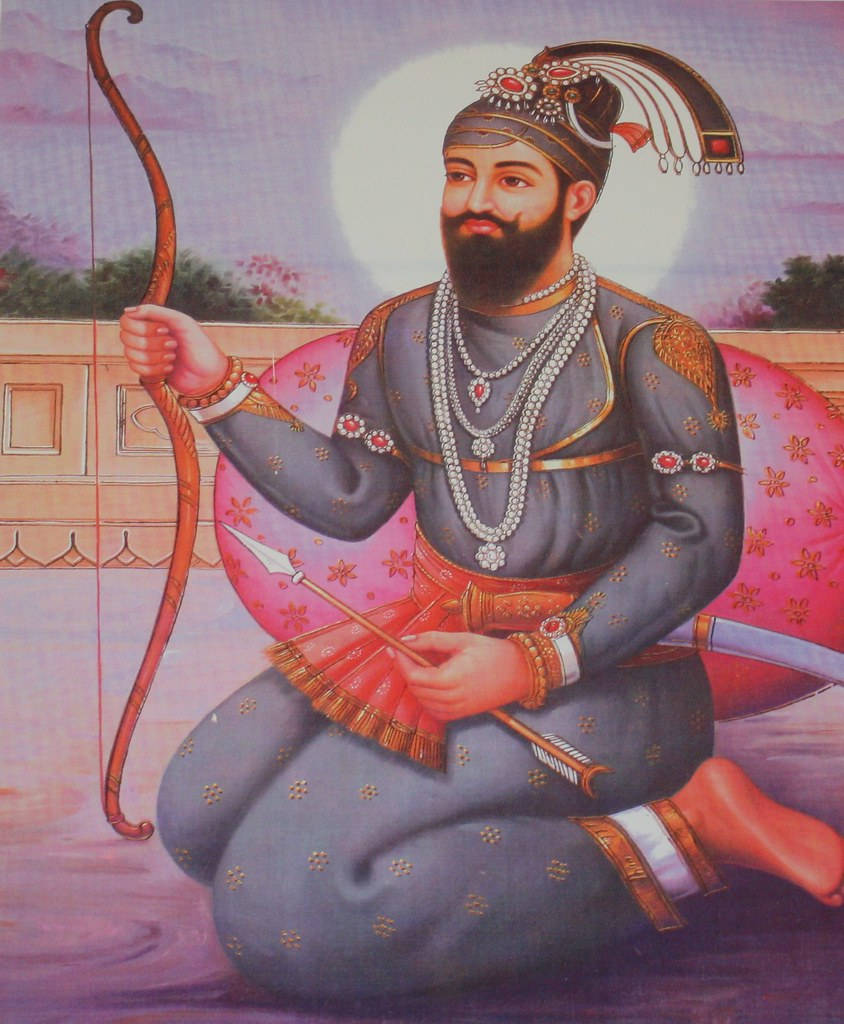 Traditional Guru Gobind Singh Ji Art Wallpaper