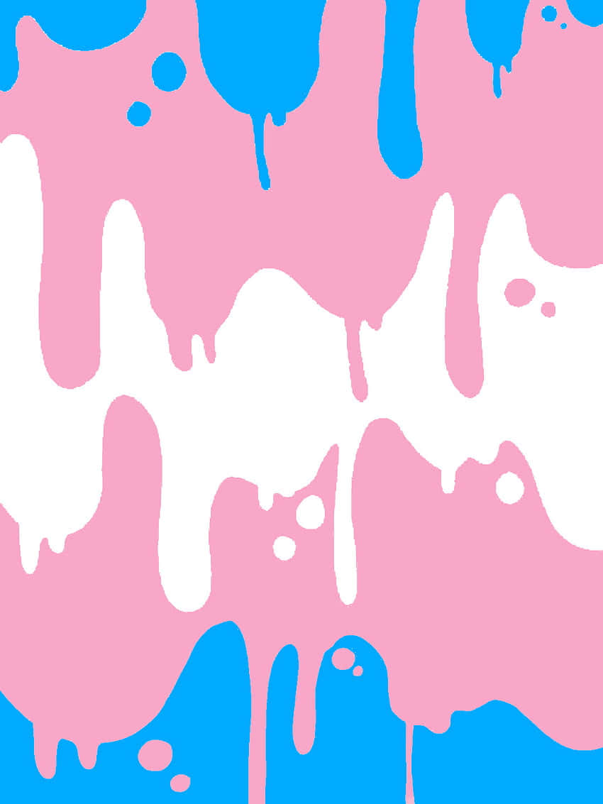 Transgender Paint Splatter Wallpaper