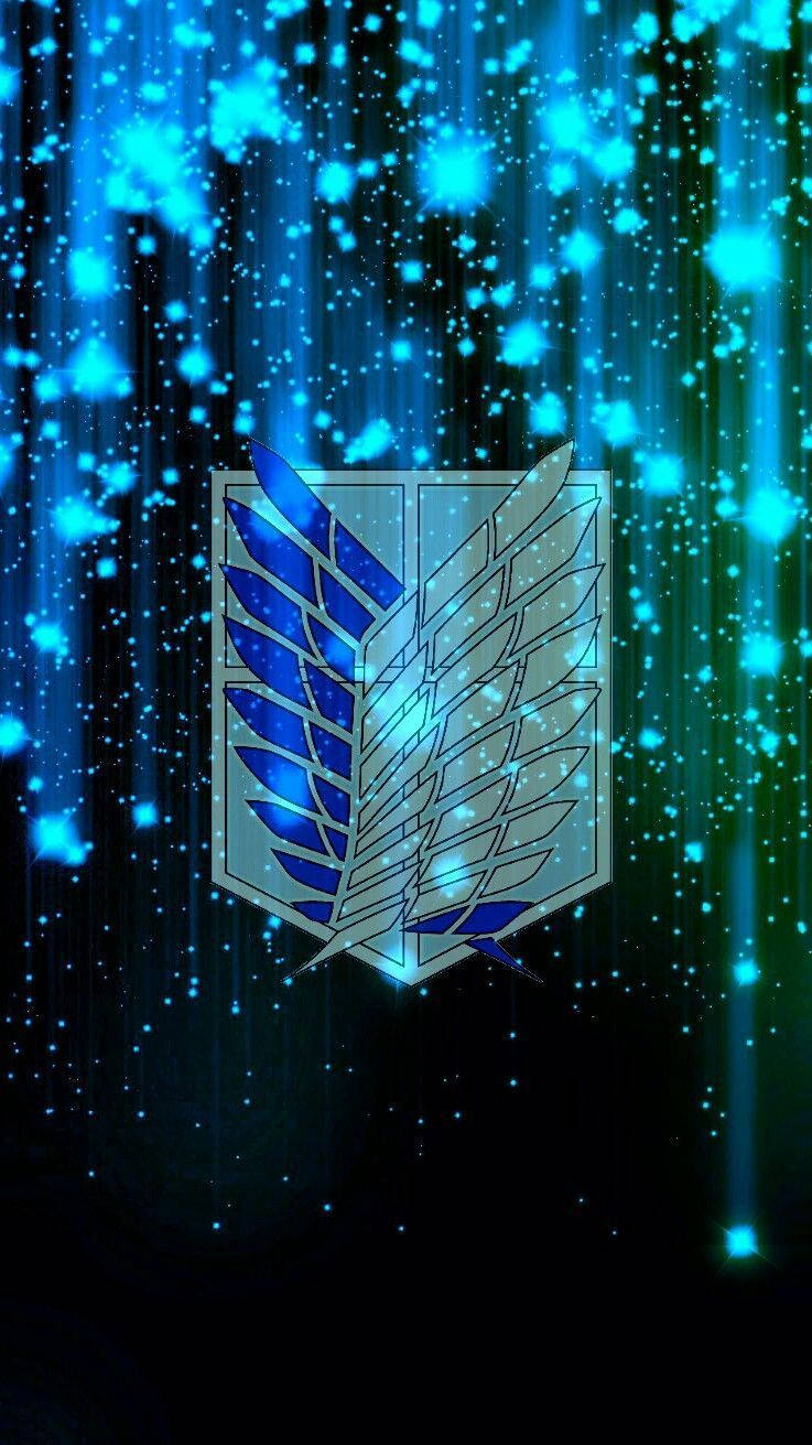 Translucent Attack On Titan Logo Wallpaper