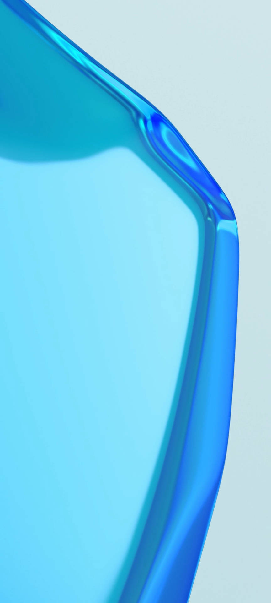 Translucent Blue Glass Oneplus 9r Wallpaper