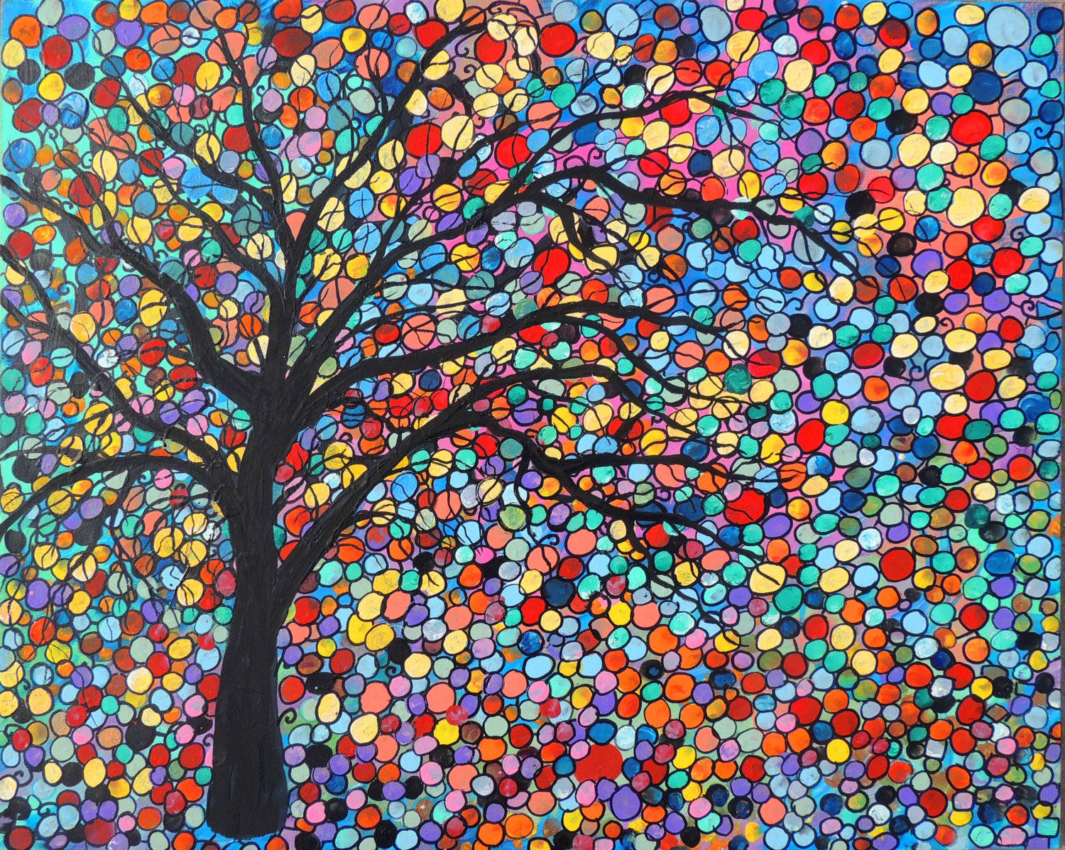 Tree Mosaic Wallpaper