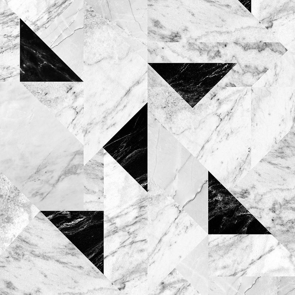 Triangle Design On White Marble Wallpaper