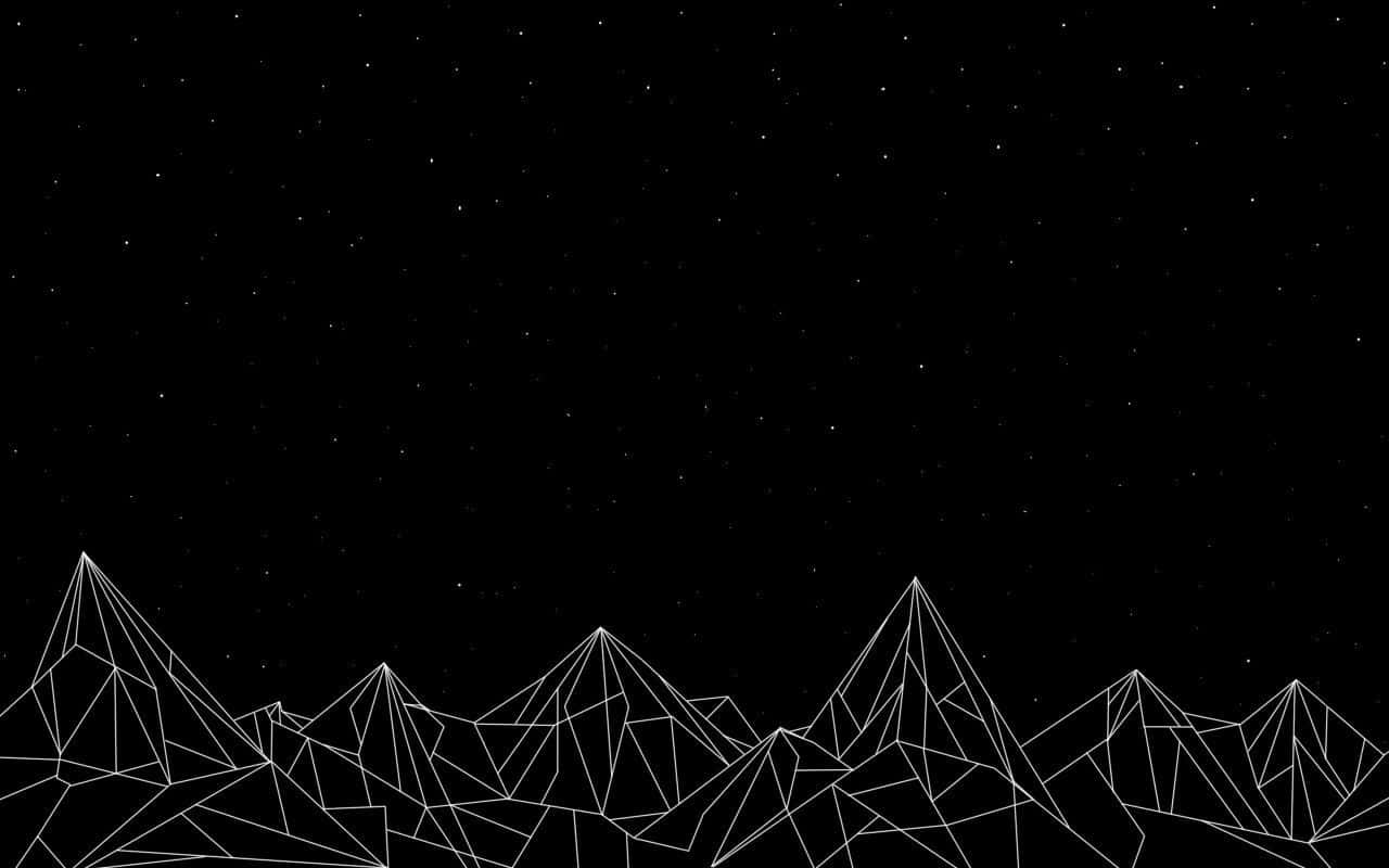 Triangular Mountains Acotar Dark Wallpaper