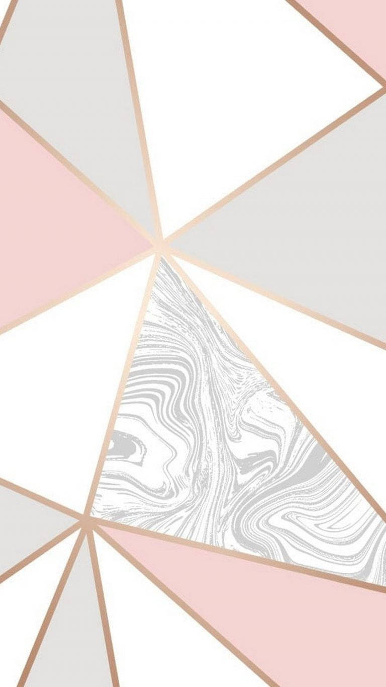Tricolored Pastel Gold Marble Wallpaper
