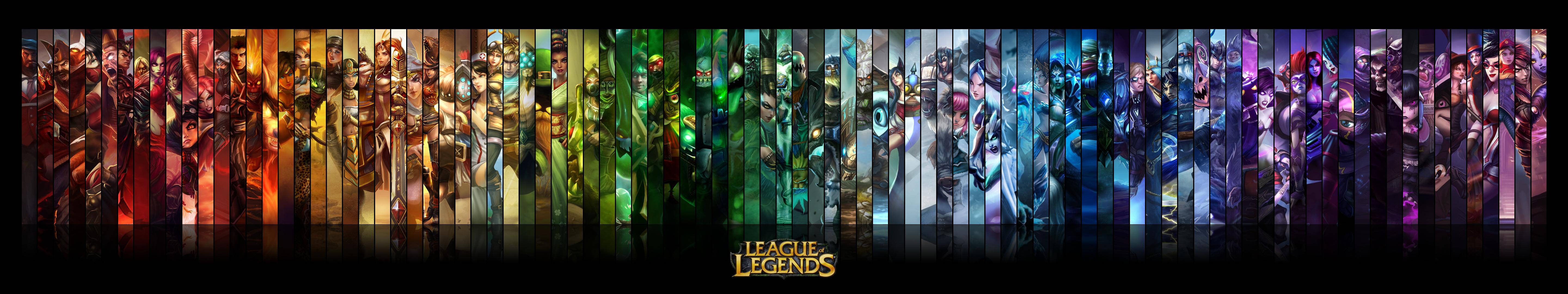 Triple Monitor League Of Legends Wallpaper