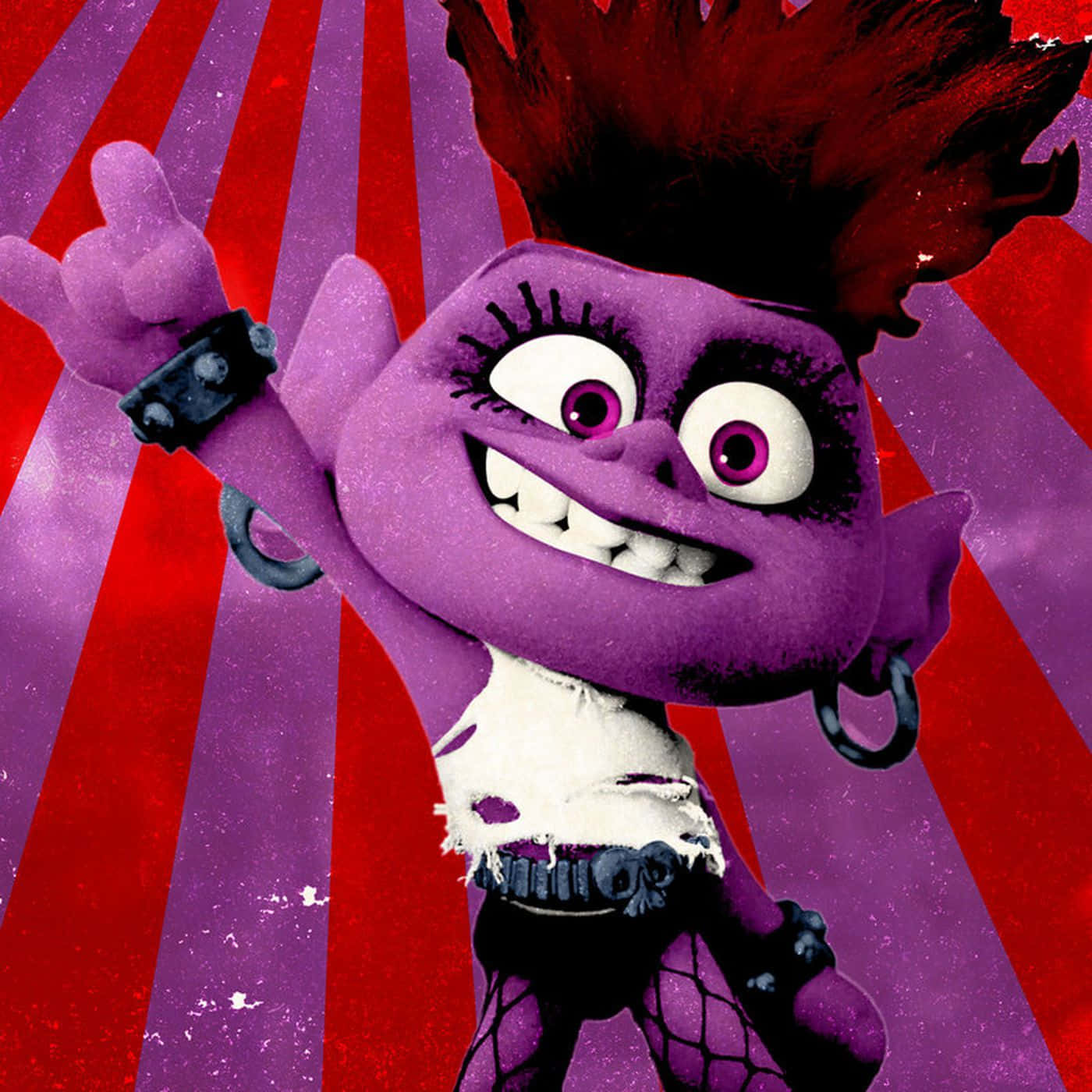 Trolls World Tour Barb Purple Theme Wallpaper