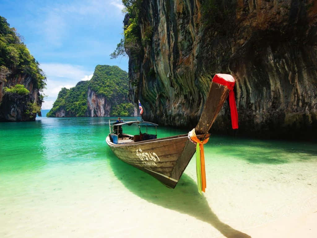 Tropical Paradise Longtail Boat Thailand.jpg Wallpaper