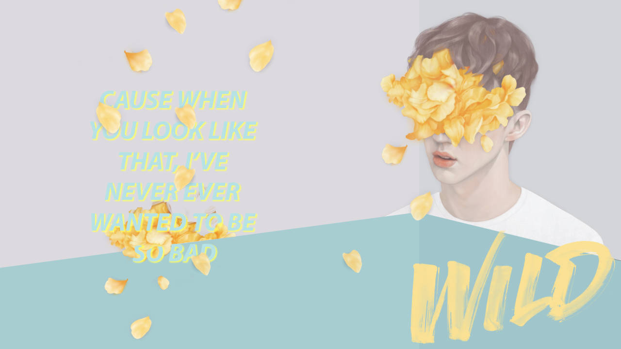 Download free Troye Sivan Wild Lyrics Art Wallpaper 