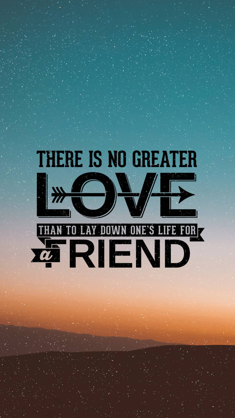 True Friendship Is Found In God's Love Wallpaper