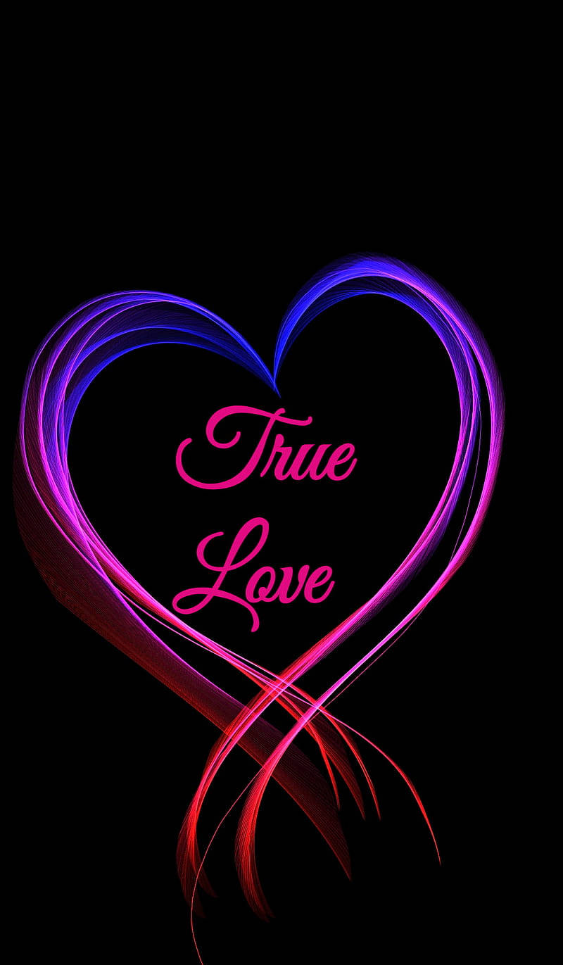 True Love Heart Lights Wallpaper