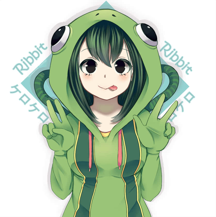 Tsuyu Asui As Frog Wallpaper