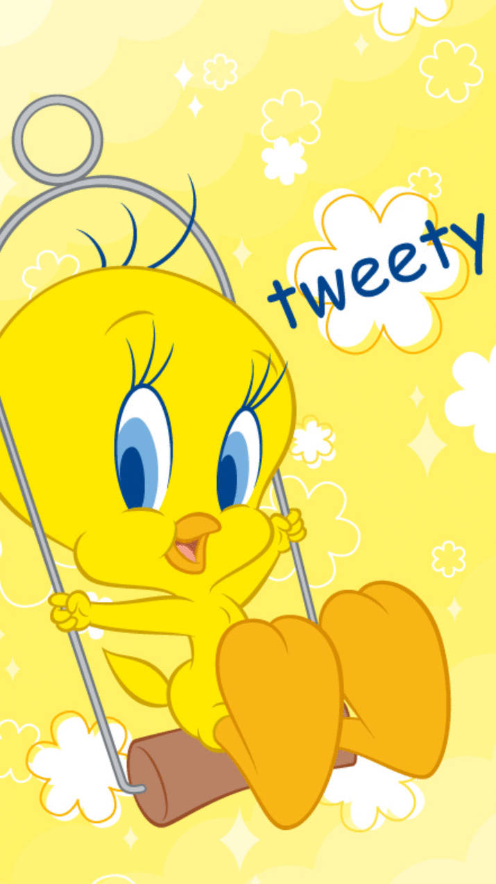 Tweety Bird On A Swing Wallpaper