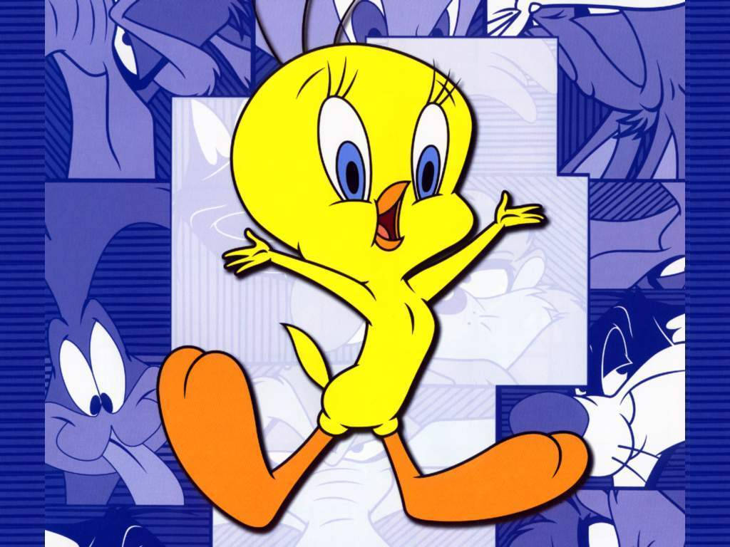 Tweety With Looney Tunes Character Wallpaper