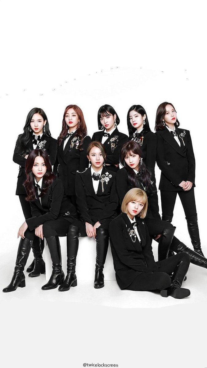 Twice Takes Their Talents To The Stage In Smart Black Suit Looks! Wallpaper