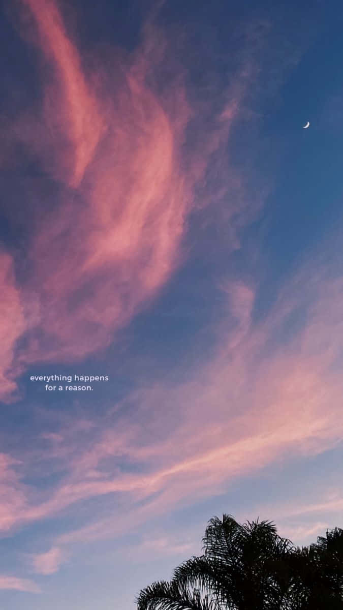 Twilight Sky Inspirational Quote Wallpaper