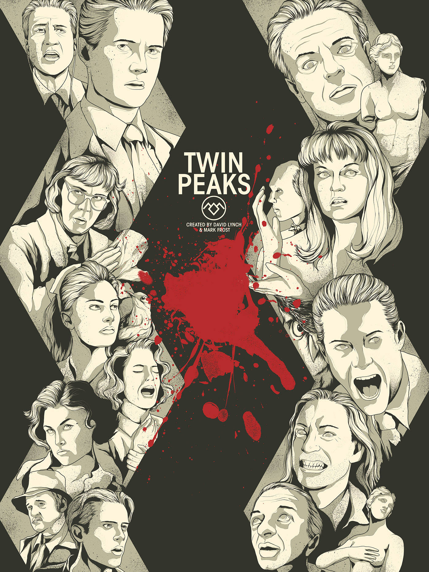 Twin Peaks Art Poster Wallpaper