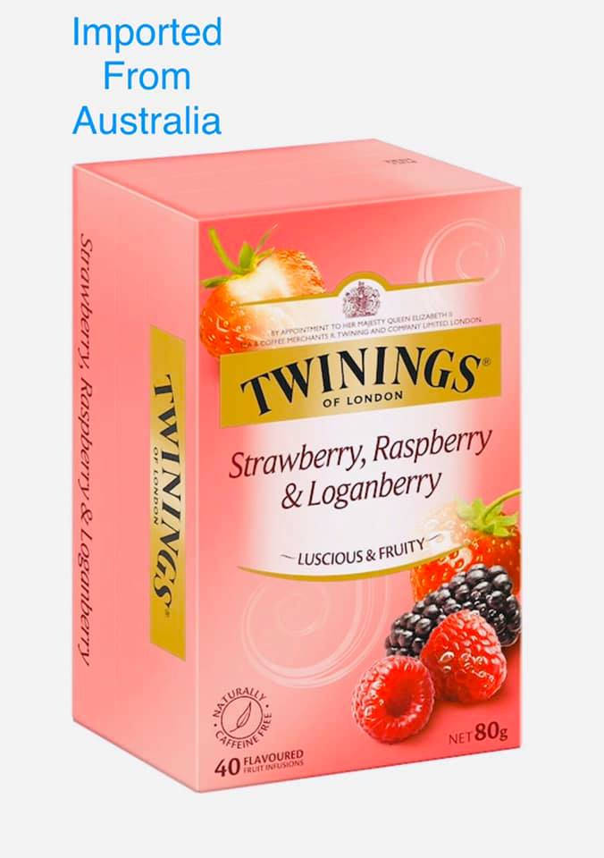 Twinings Of London Strawberry Raspberry And Loganberry 3d View Wallpaper