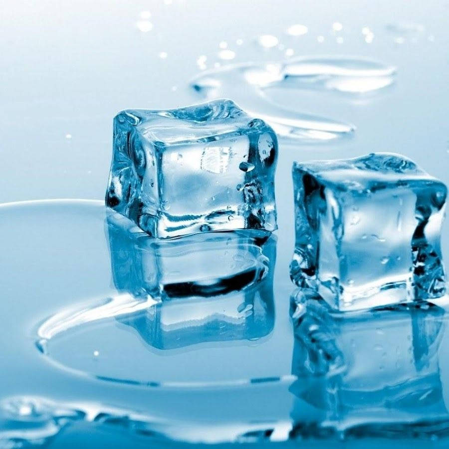 Two Melting Ice Cubes Wallpaper