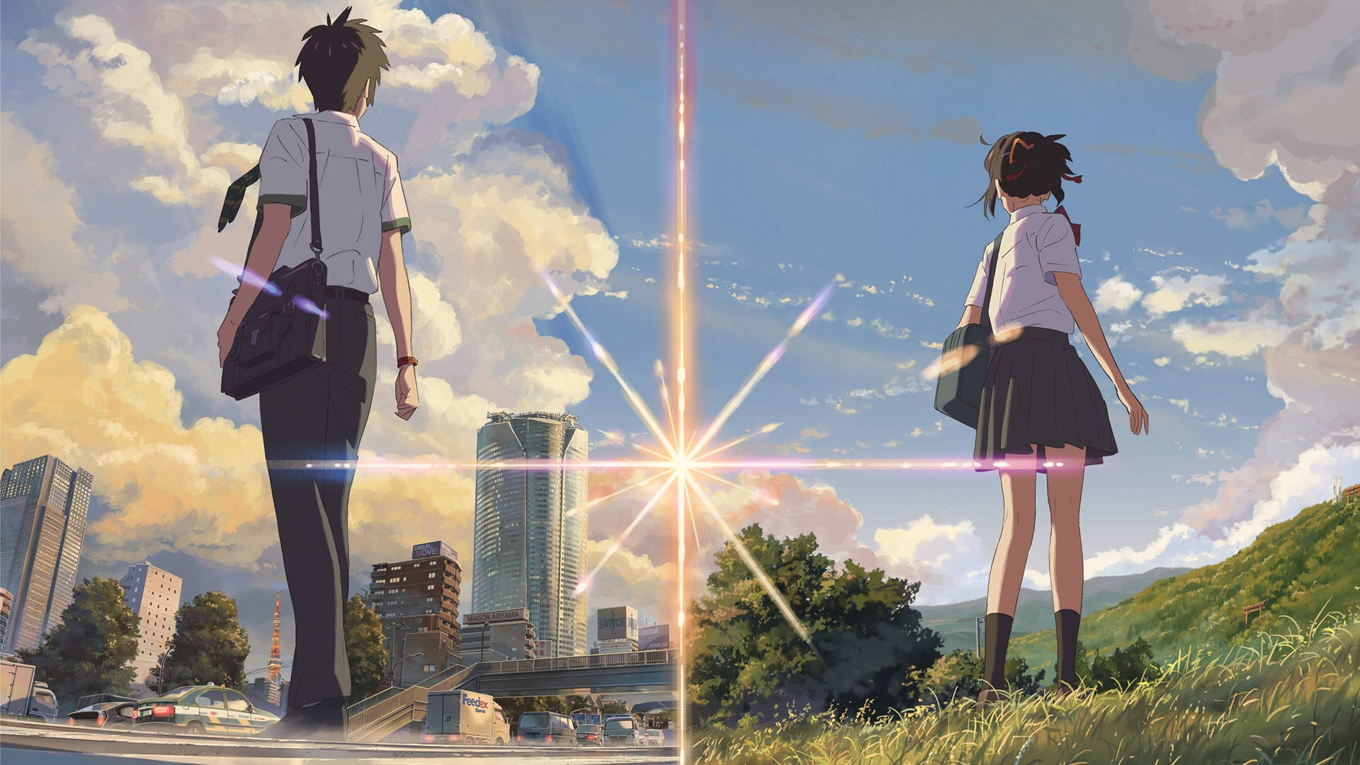 Download free Two Worlds Your Name Anime 2016 Wallpaper - MrWallpaper.com