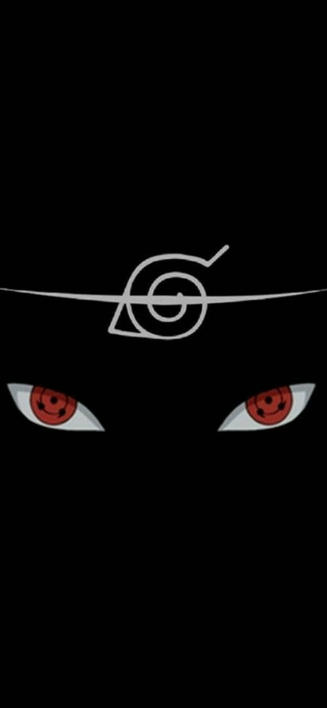 Uchiha Itachi Pfp Sharingan And Konoha Symbol Wallpaper