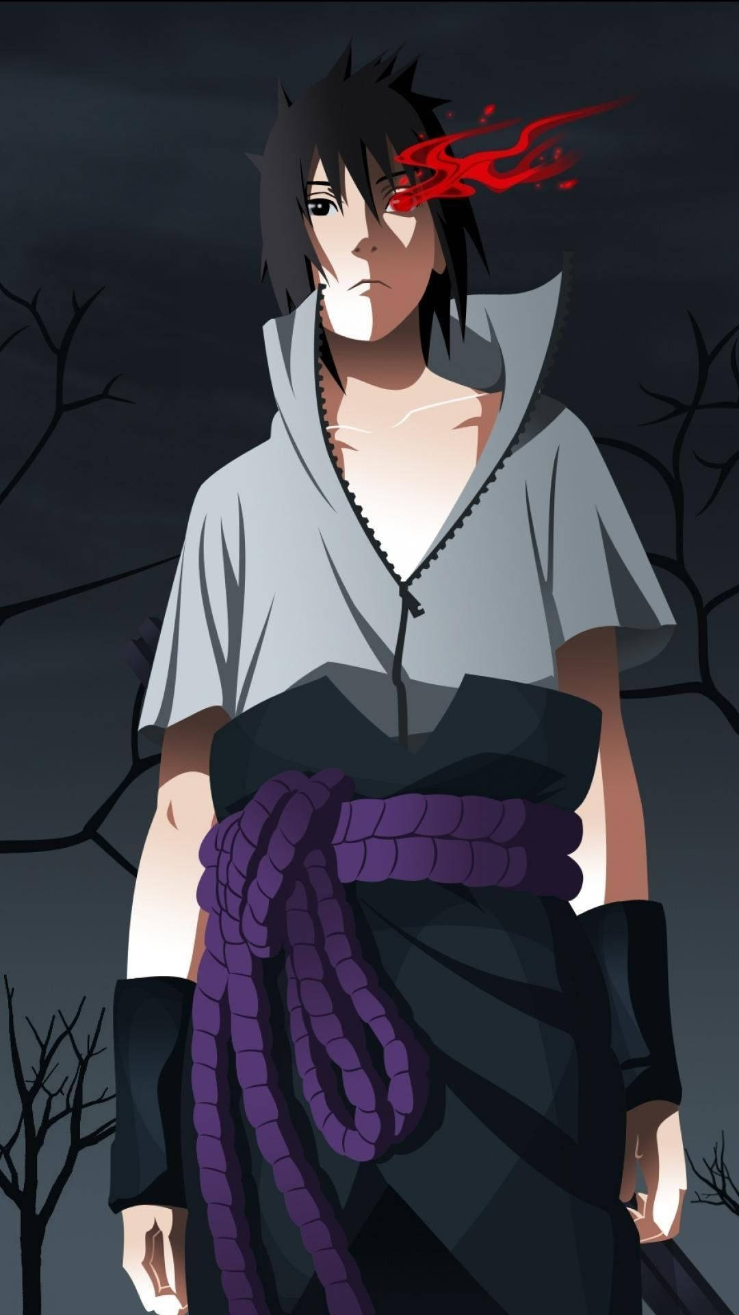 Uchiha Sasuke Naruto Iphone Digital Art Wallpaper