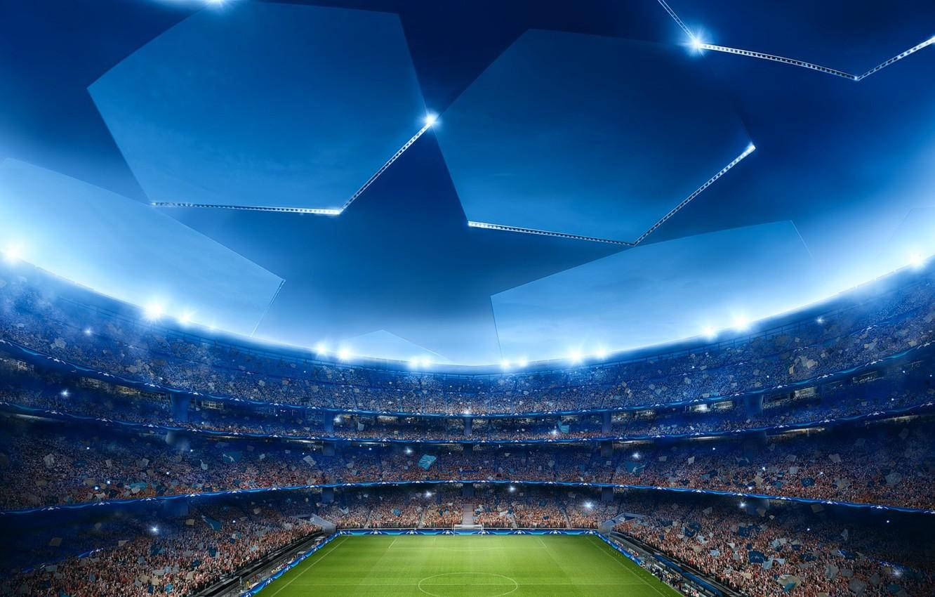 Uefa Champions League Star Sky Design Wallpaper