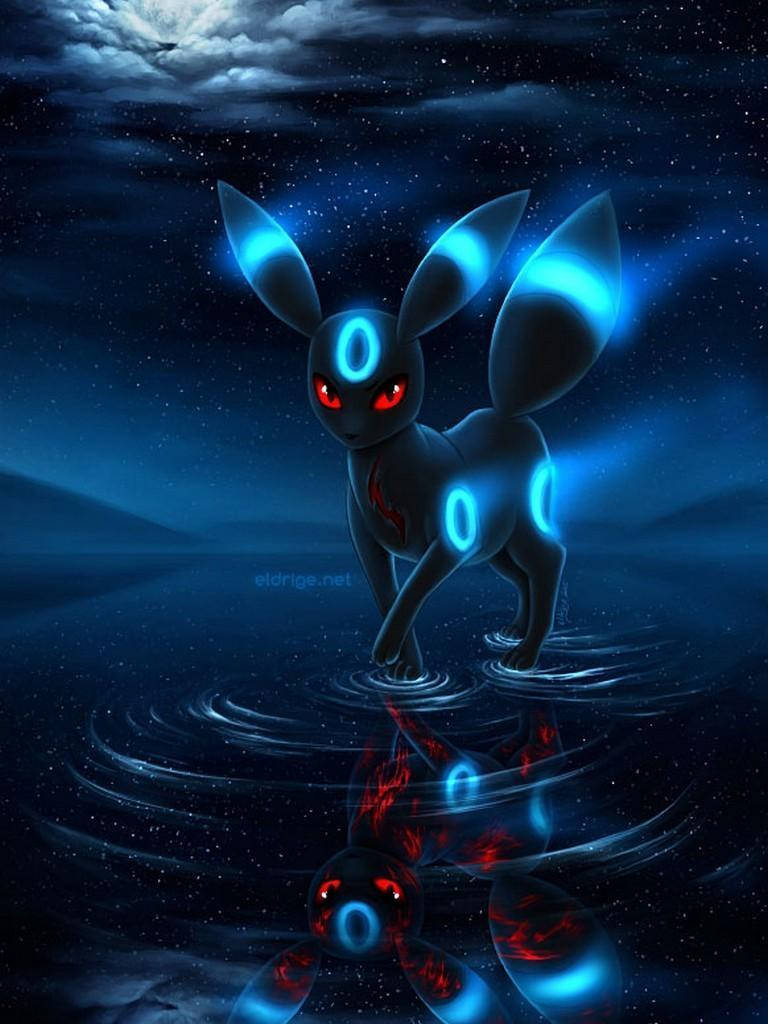 Umbreon Glowing Blue Parts Wallpaper