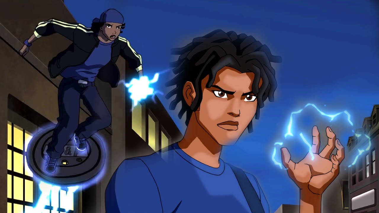 Uncostumed Static Shock Artwork Wallpaper