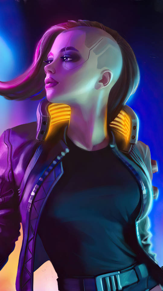 Undercut Hair In Cyberpunk 2077 For Android Wallpaper