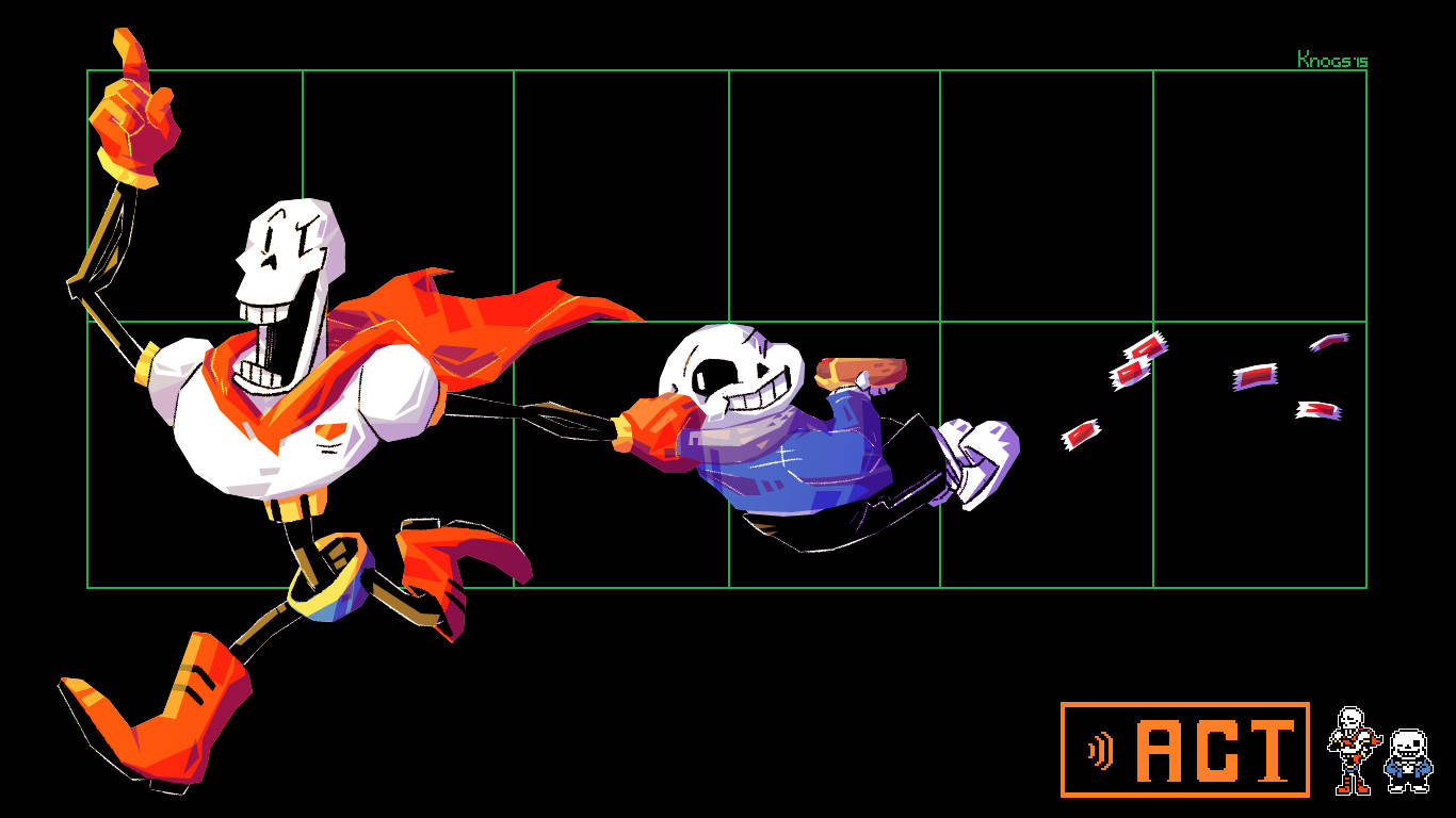 Undertale Brothers Papyrus And Sans Wallpaper