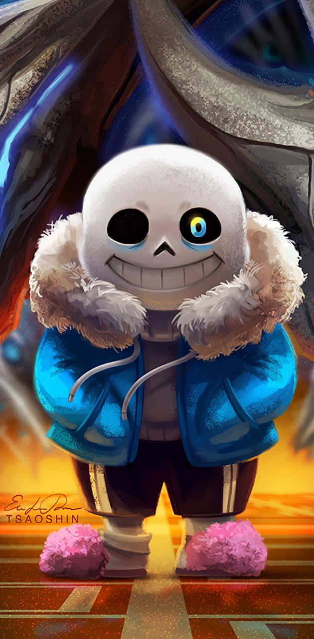 Undertale's Sans Keeping Watch Over The Ruins. Wallpaper