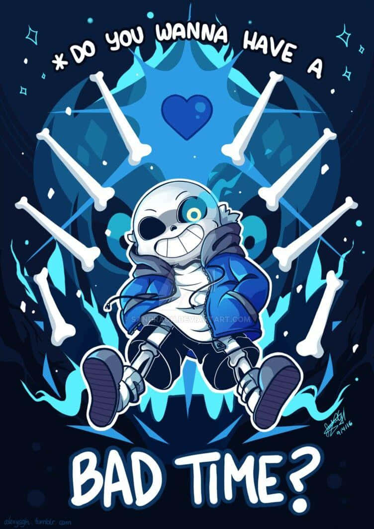 Undertale Sans: Ready To Face His Fate Wallpaper