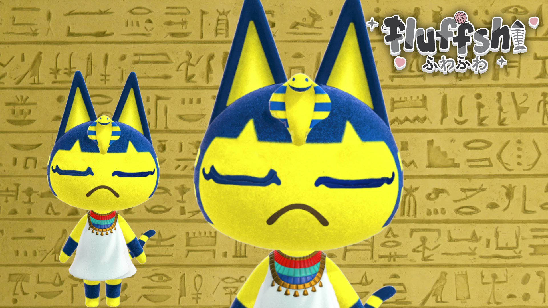 Unearthly Charm Of Ankha, The Glamorous Feline Villager From Animal Crossing Wallpaper