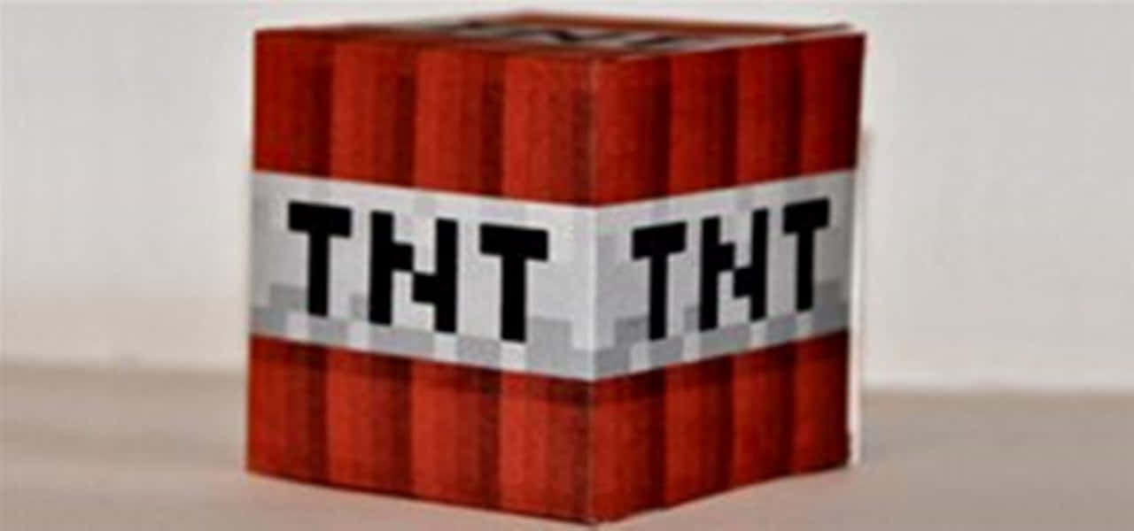 Unite To Create An Explosion Of Fun With Minecraft Tnt Wallpaper